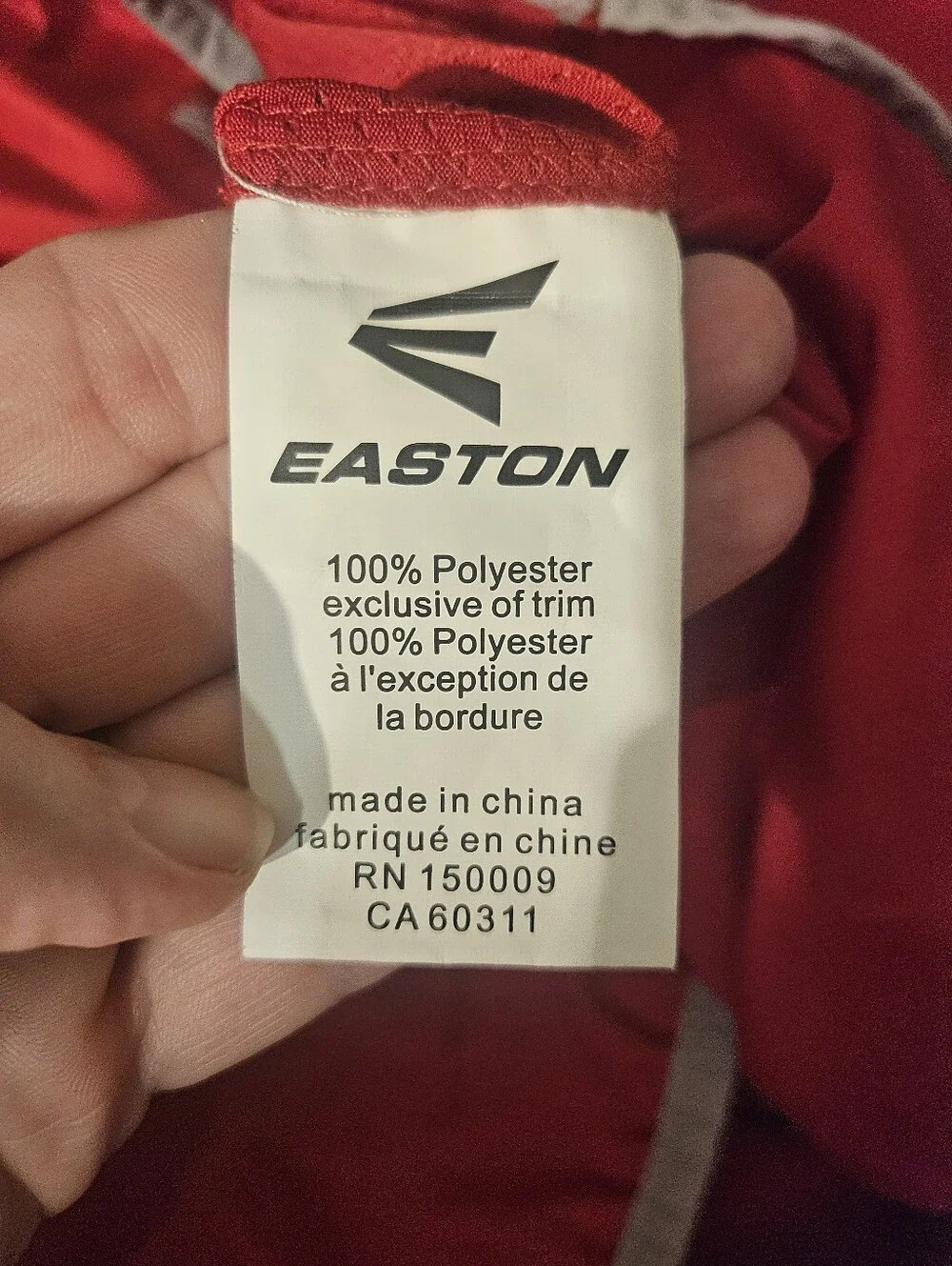 Easton Men's Bright Red Half-Zip Windbreaker Pullover Xxl